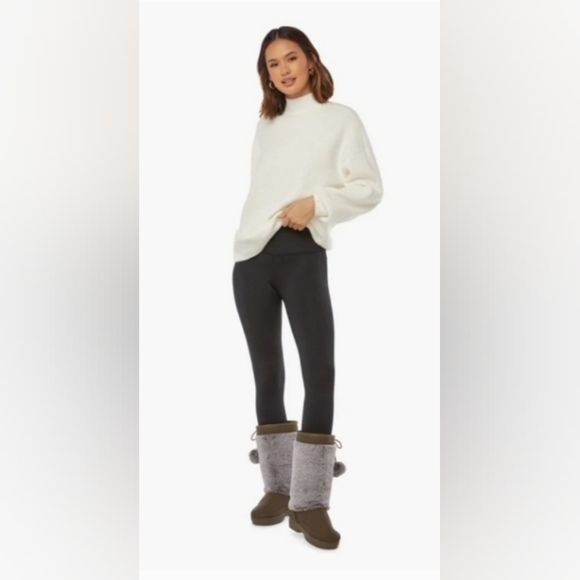 Jessica Faux Fur Pom Fuzzie - Army Fatigue Green MSRP $49.95 - Picture 4 of 7